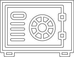 icono de vector de caja fuerte