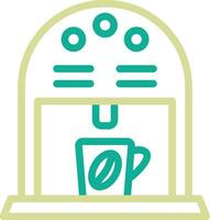 icono de vector de máquina de café