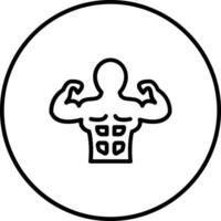 Body Builder Vector Icon