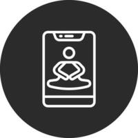 icono de vector de meditación