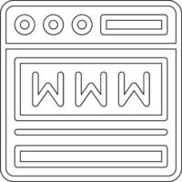 icono de vector de sitio web