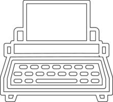 icono de vector de máquina de escribir
