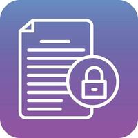 Document Security Vector Icon