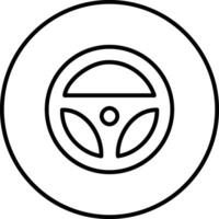 Steering Wheel Vector Icon