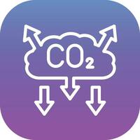 co2 contaminación vector icono