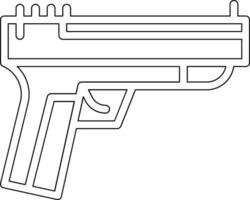 icono de vector de pistola