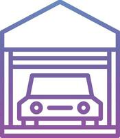 Car Garage Vector Icon