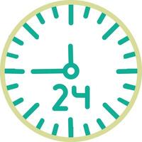 24 Hours Vector Icon