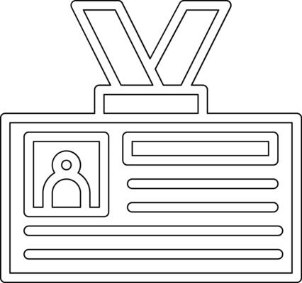 ID Card Vector Icon