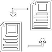 Documents Exchange Vector Icon