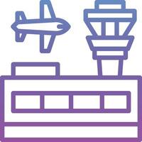 icono de vector de edificio de aeropuerto