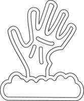 Scary Hand Vector Icon