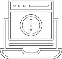 Website Error Vector Icon