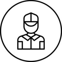 Delivery Man Vector Icon