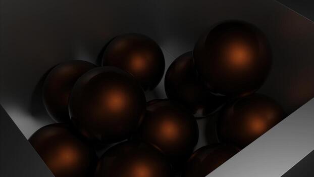 A large number of colored balls. Design. Bright balls of different sizes that roll in different directions in computer graphics. photo