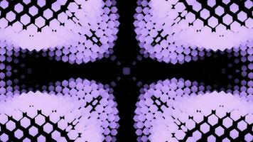 Abstract pattern of dots moving in waves. Design. Geometric points move in wave flows changing pattern. Kaleidoscopic style of changing pattern of geometric dots photo