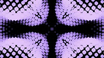 Abstract pattern of dots moving in waves. Design. Geometric points move in wave flows changing pattern. Kaleidoscopic style of changing pattern of geometric dots photo