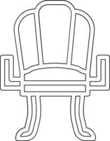 icono de vector de silla