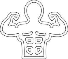 Body Builder Vector Icon