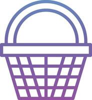 icono de vector de cesta de compras