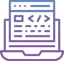 Website Coding Vector Icon