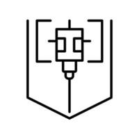 Laser Level icon. outline icon vector