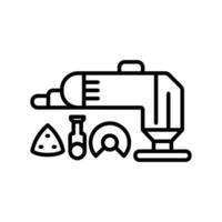 Oscillating Multi-Tool icon. outline icon vector