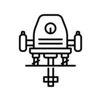 Router icon. outline icon vector