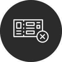 Booking Cancel Vector Icon