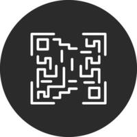 icono de vector de código qr