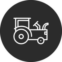 icono de vector de tractor