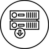 Server Down Vector Icon