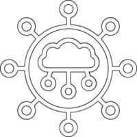 Cloud Connection Vector Icon