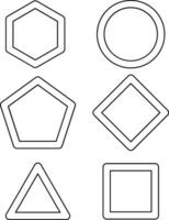 Geometric Shapes Vector Icon