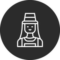 Female Farmer Vector Icon