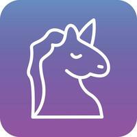 icono de vector de unicornio