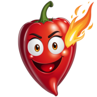 ai generato illustrazione di chili personaggio espressioni png