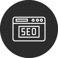 sitio web seo vector icono
