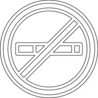 No Smoking Vector Icon