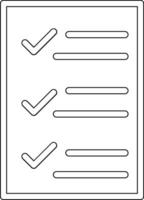 Tasks List Vector Icon