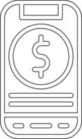 financiero aplicación vector icono