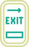 Exit Door Vector Icon