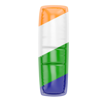 Balloon I Font Indian color of flag png