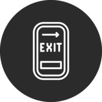 Exit Door Vector Icon