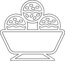 Icecream Bowl Vector Icon