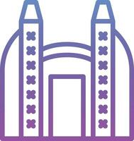 Ishtar Gate Vector Icon