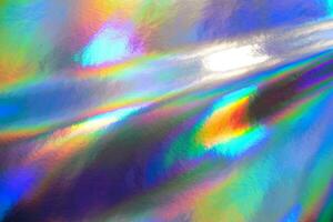 Crumpled Holographic Foil Paper Textures photo