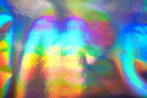 Crumpled Holographic Foil Paper Textures photo