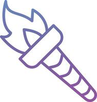 Fire Torch Vector Icon