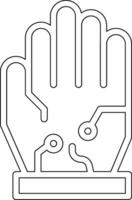 Wired Gloves Vector Icon